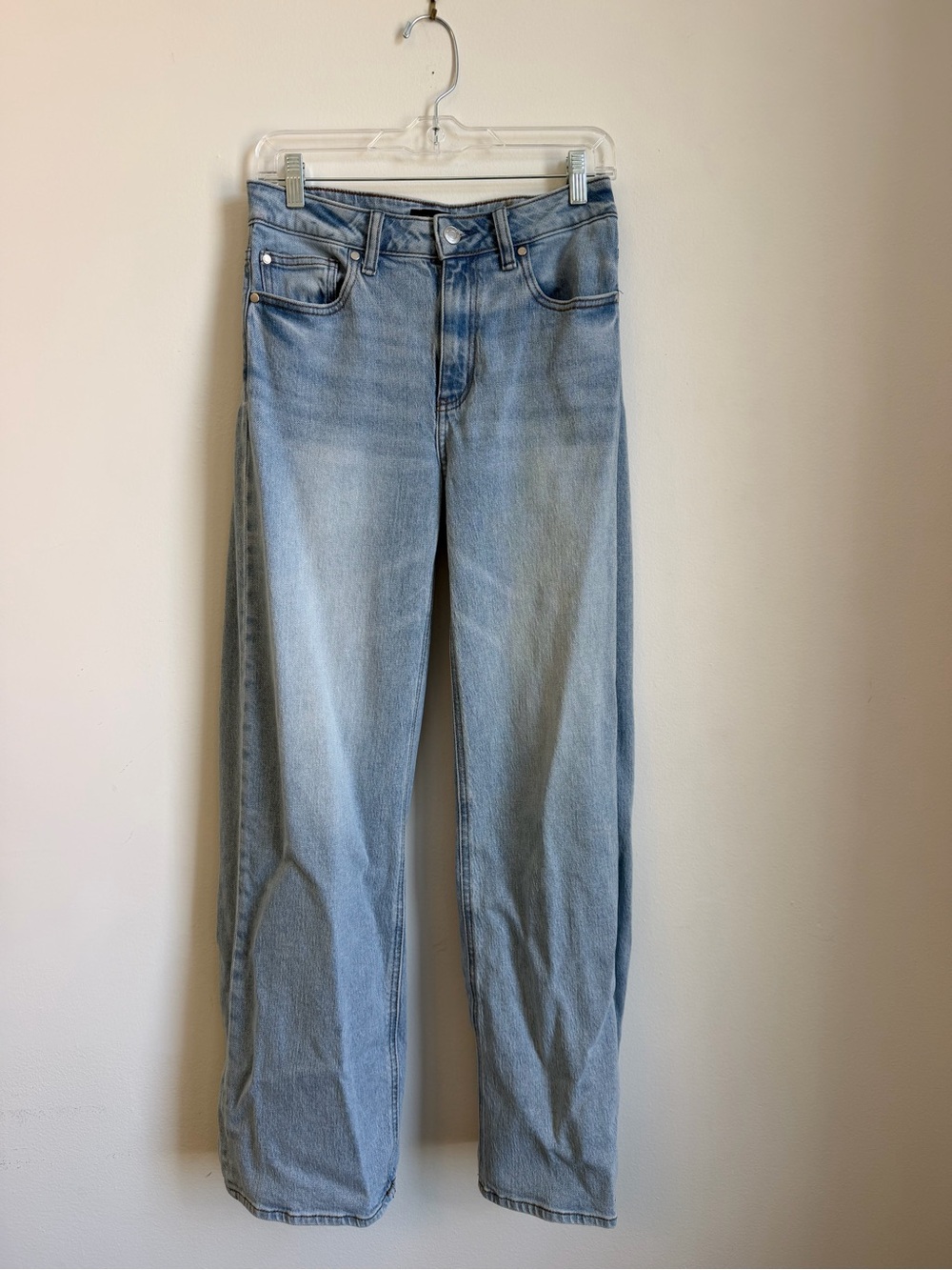 Quince Light Blue Wide Leg Jeans